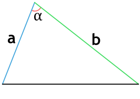 Периметр треугольника по двум сторонам и углу между ними