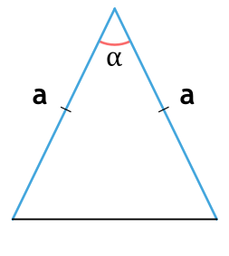 Площадь равнобедренного треугольника через боковые стороны и угол между ними