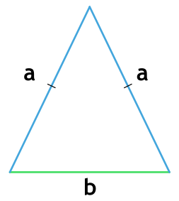 Площадь равнобедренного треугольника через основание и сторону