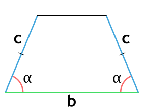 Площадь равнобедренной трапеции через нижнее основание, боковую сторону и угол при нижнем основании