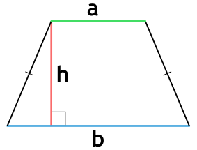 Площадь равнобедренной трапеции через основания и высоту