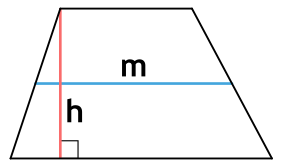 Площадь трапеции через среднюю линию и высоту